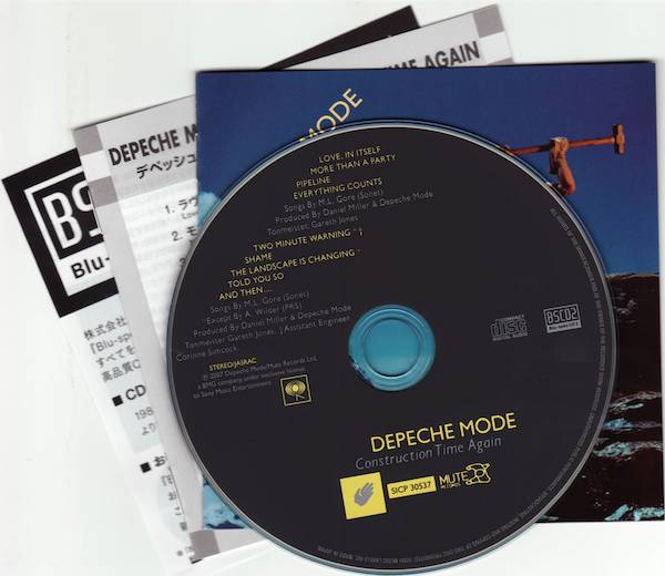 CD & Japanese and English Booklets, Depeche Mode - Construction Time Again
